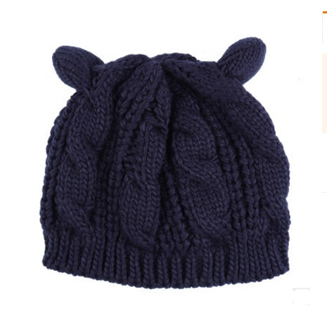 Autumn Winter Cat Ear Knit Beanie Urban Haloo