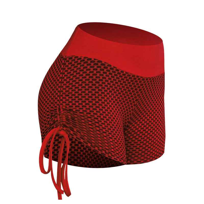 Stylish Ladies Mesh Honeycomb Yoga Shorts
