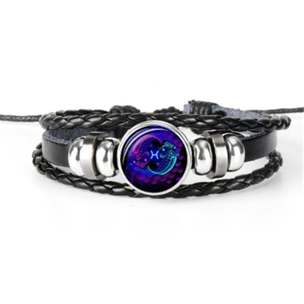 12 Zodiac Constellation Bracelet Luminous Braided Design Bracelet For Men Women Kids Urban Haloo