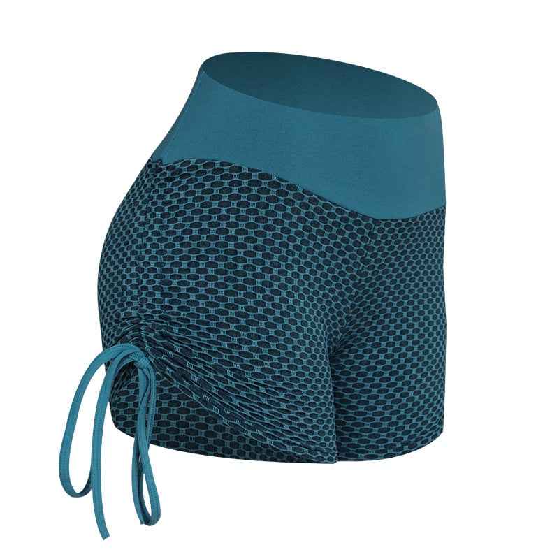Stylish Ladies Mesh Honeycomb Yoga Shorts
