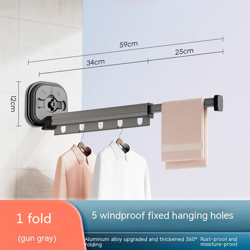 Retractable Clothes Drying Rack - No Drill Folding Hanger | Urban Haloo" (includes primary keywords and brand) Urban Haloo