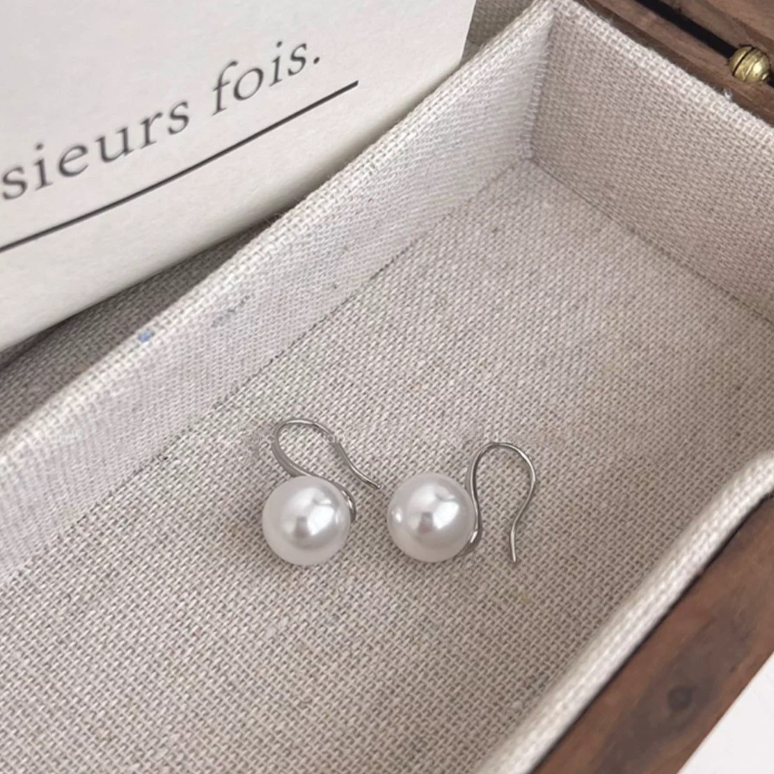 Pearl Earrings Non-piercing Ear Clip Urban Haloo