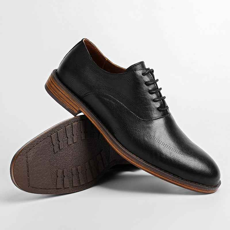 Men's Low-top British Retro Polished Dress Shoes