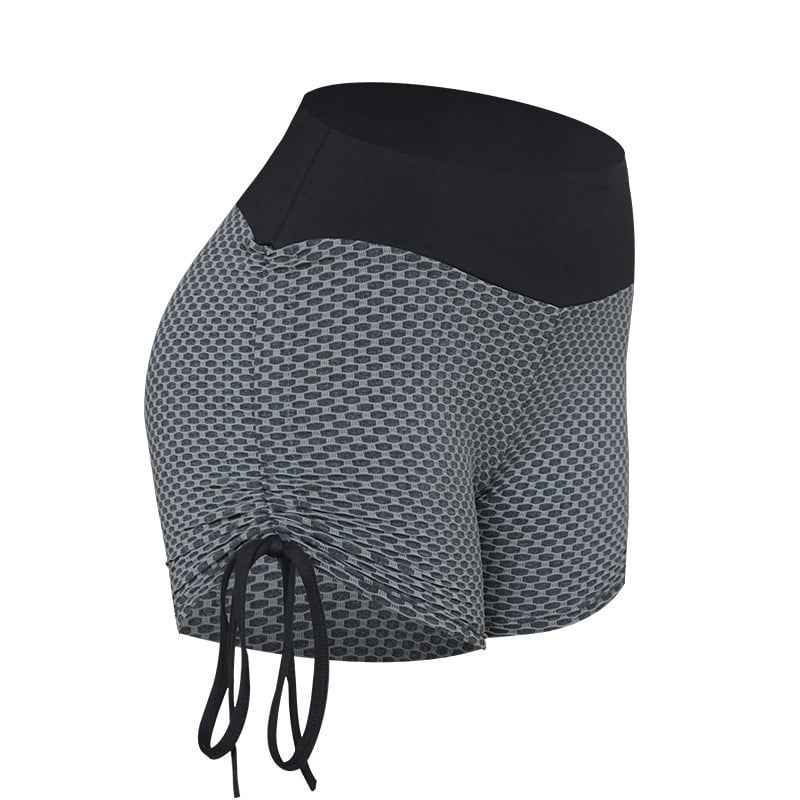 Stylish Ladies Mesh Honeycomb Yoga Shorts