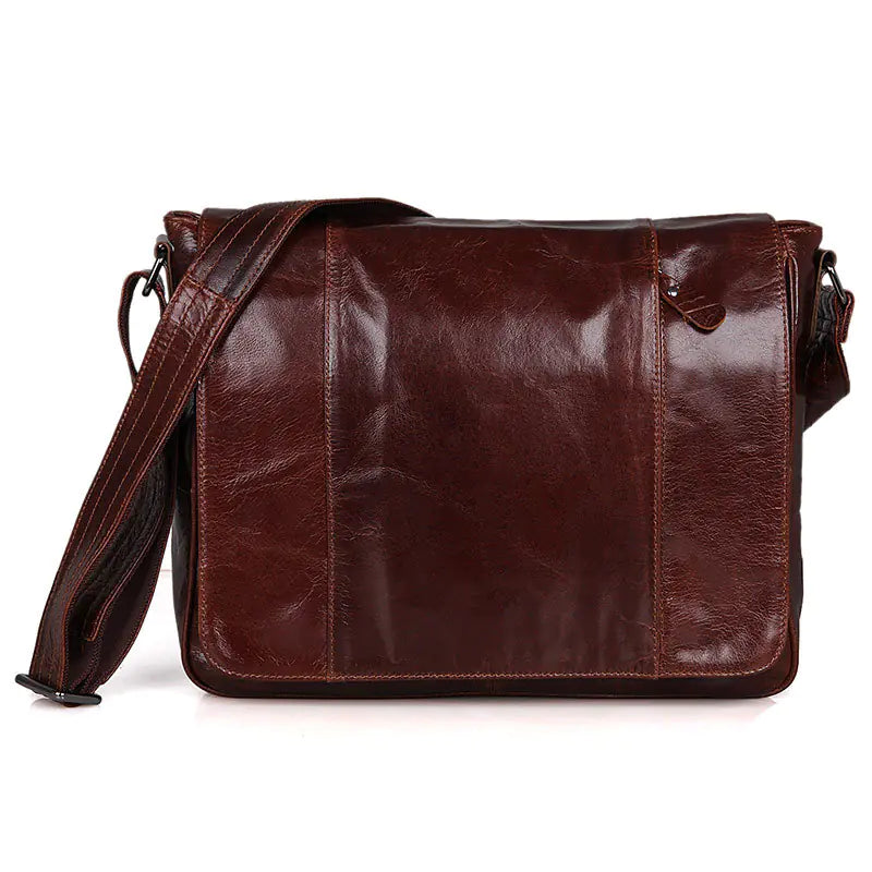 Genuine Leather Men's Crossbody Shoulder Bag