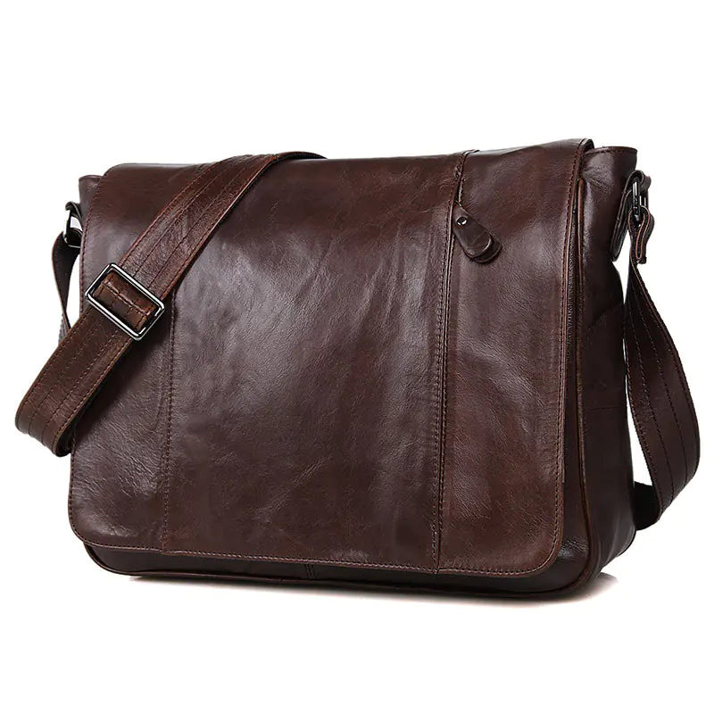 Genuine Leather Men's Crossbody Shoulder Bag