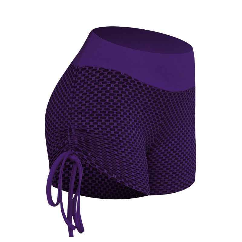 Stylish Ladies Mesh Honeycomb Yoga Shorts