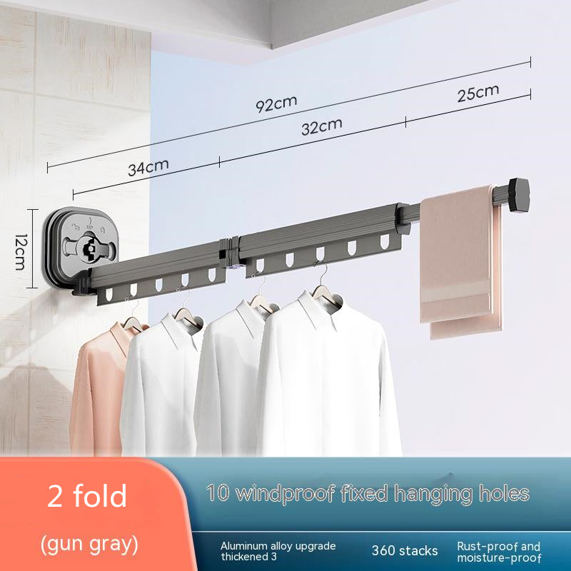 Retractable Clothes Drying Rack - No Drill Folding Hanger | Urban Haloo" (includes primary keywords and brand) Urban Haloo
