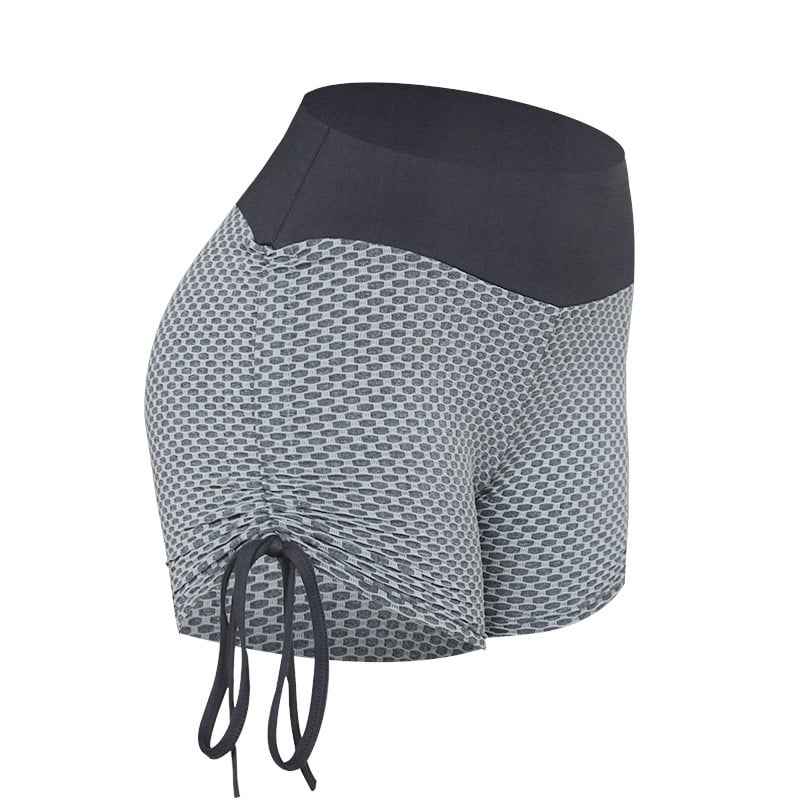 Stylish Ladies Mesh Honeycomb Yoga Shorts