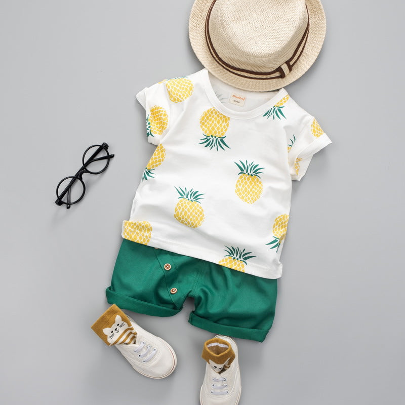 Summer Short- & T-shirt Two-piece Suit Urban Haloo