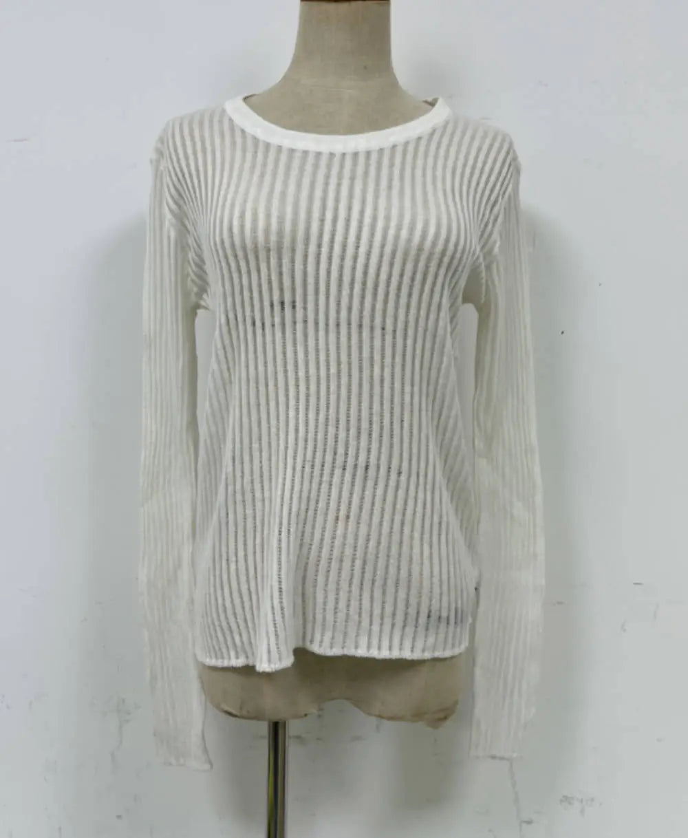 2022 Spring Summer Women Lightweight Knit Wool Top - urban Haloo