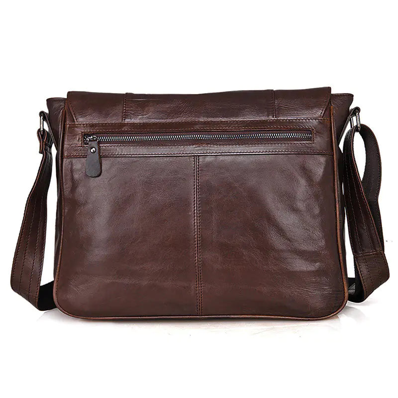 Genuine Leather Men's Crossbody Shoulder Bag