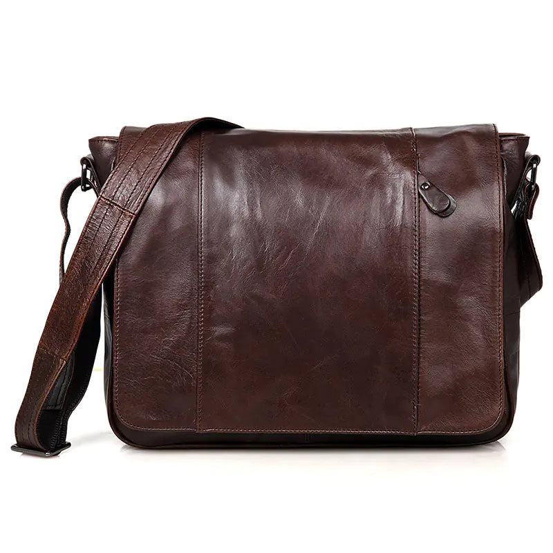 Genuine Leather Men's Crossbody Shoulder Bag
