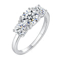 Moissanite Sterling Silver Ring