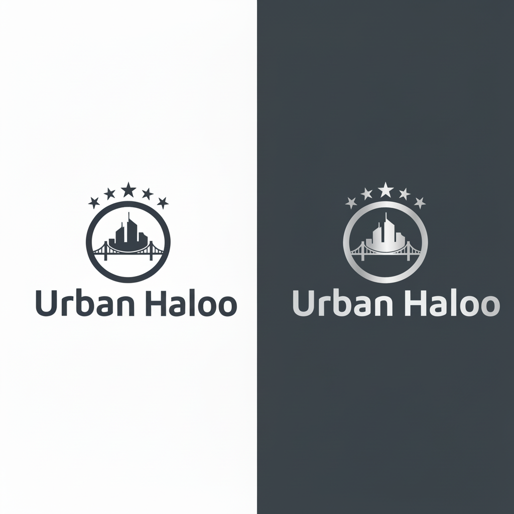 Urban Haloo Logo Dark Version