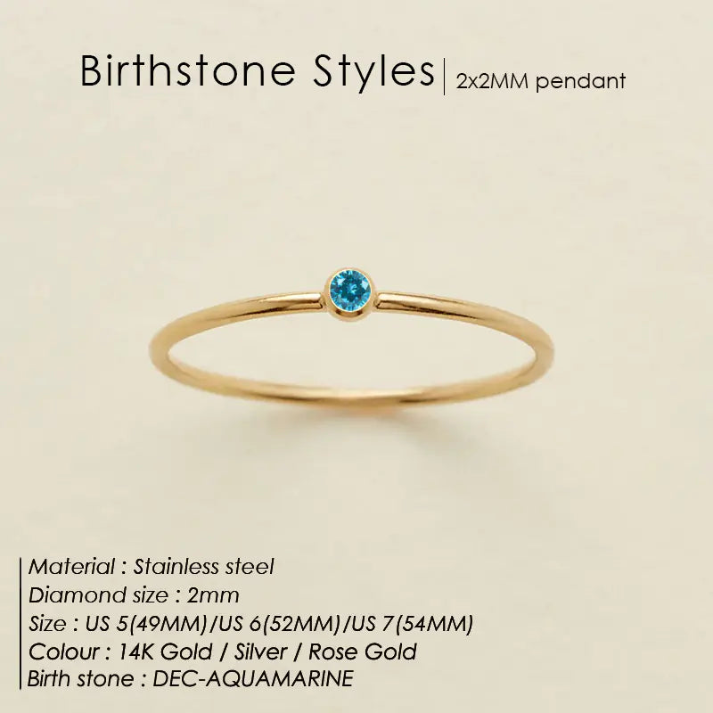 Golden December Stainless Steel Ring