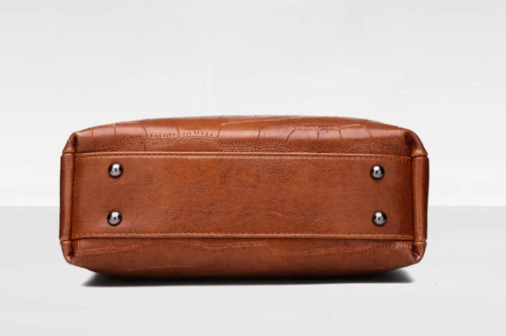 Fashionable Women Crocodile Pattern Shell Bag