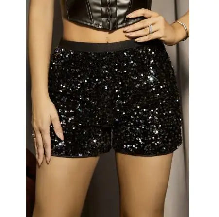 Waist Sequin Shorts – Slim Fit